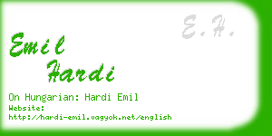 emil hardi business card